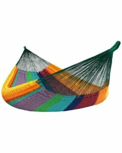 New 🤩 Sunnydaze Mayan Handwoven Family Hammock Home Hammocks & Swing Chairs 🔔