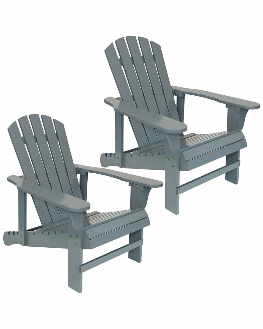 Promo ๐ฅ Sunnydaze Adirondack Chairs With Adjustable Backrest Wood Home Seating ๐