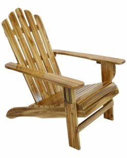 Discount 😍 Sunnydaze Adirondack Chair Rustic Wood Design Outdoor Seat Home Outdoor Tables 🎁