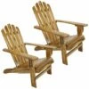 Best Sale 🤩 Sunnydaze Rustic Wooden Adirondack Chair With Light Charred Finish Home Outdoor Tables 😍