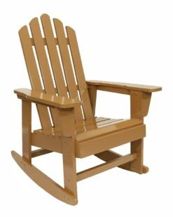 Budget ✔️ Sunnydaze Adirondack Roc Chair Classic Wood Outdoor Furniture Home Outdoor Tables 🎁