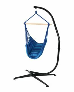 Wholesale ⭐ Sunnydaze Indoor-Outdoor Hanging Hammock Chair Swing And C-Stand Set Home Seating 🛒