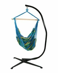 Flash Sale ✔️ Sunnydaze Extra Large Hanging Hammock Chair Swing With C-Stand Home Seating 👍